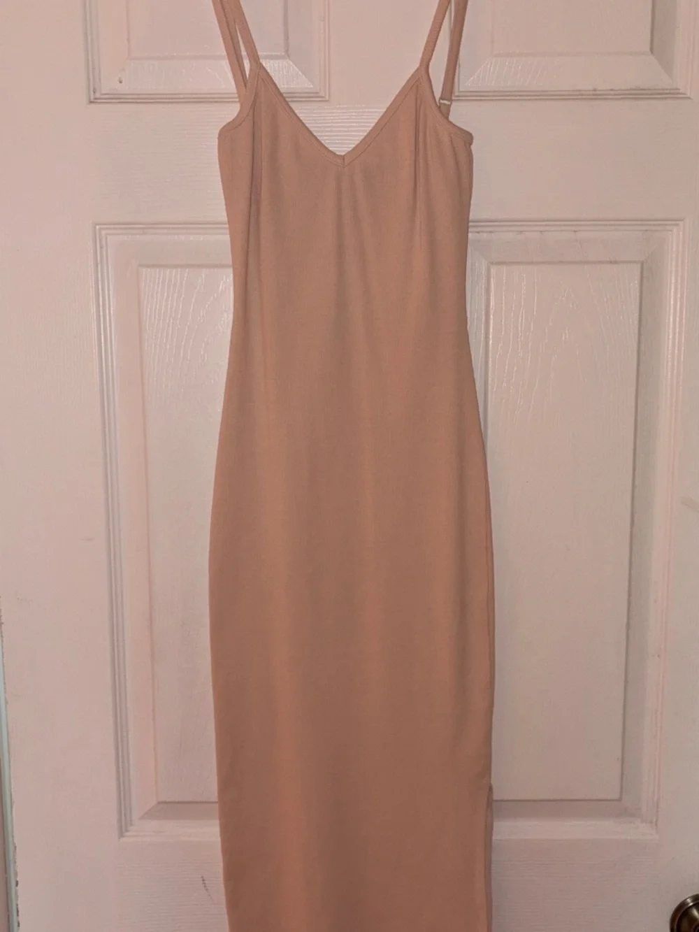 Lulus Ribbed Bodycon Pink Dress - Picture 1 of 4